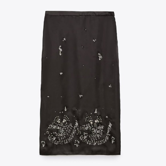 ZARA JEWEL TRIM TOP  AND SKIRT LIMITED EDITION SIZE SMALL - Picture 6 of 15